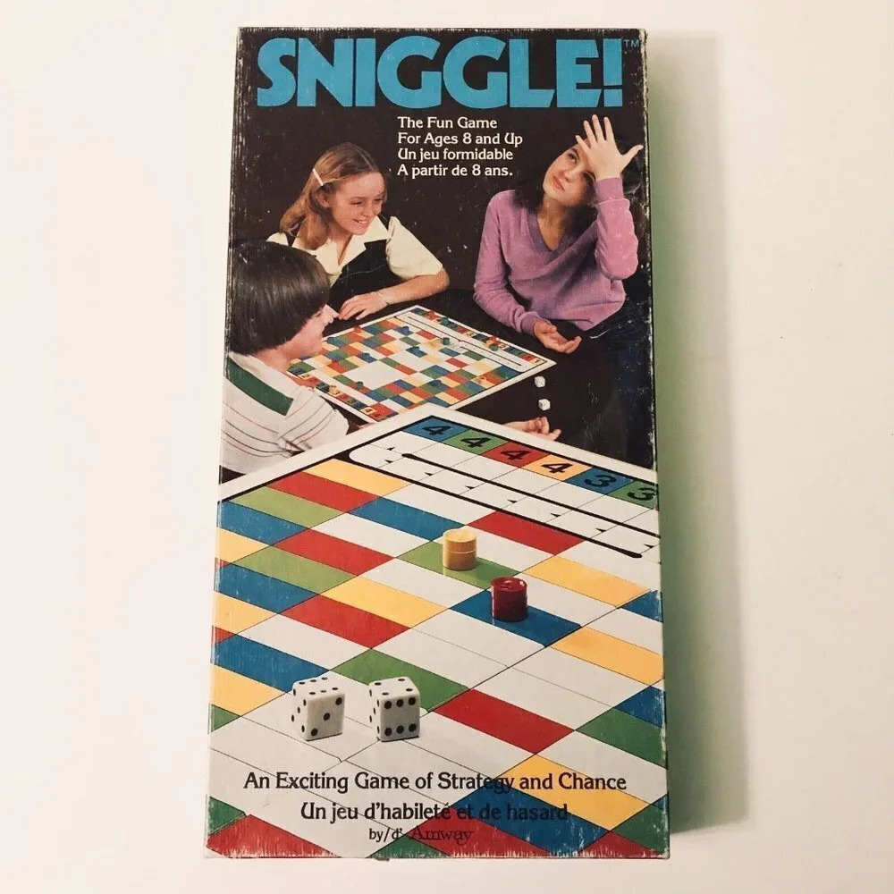 Vintage 1980 Sniggle Board Game by Amway Complete